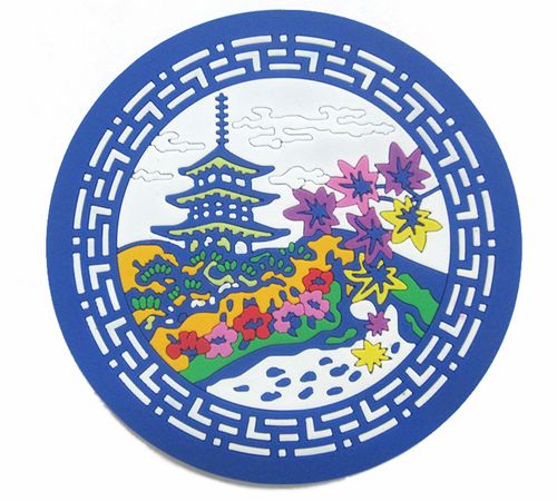 展厅硅胶垫子黄鹤楼图案 展厅硅胶垫子黄鹤楼图案